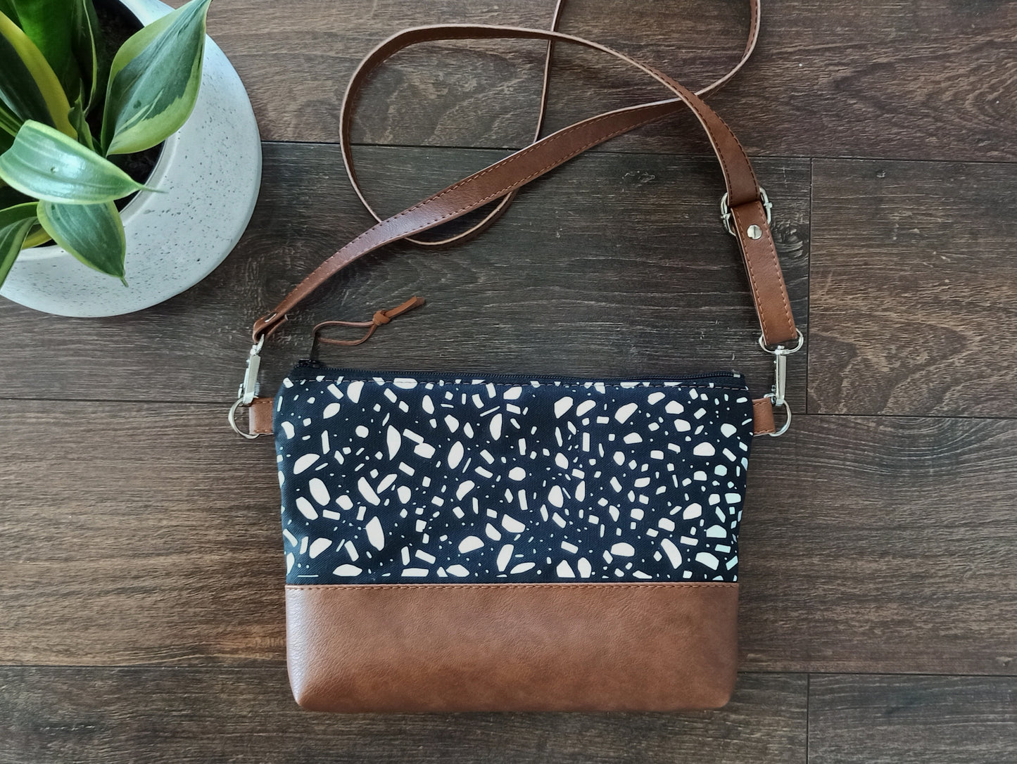 Medium Crossbody bag-Terrazzo