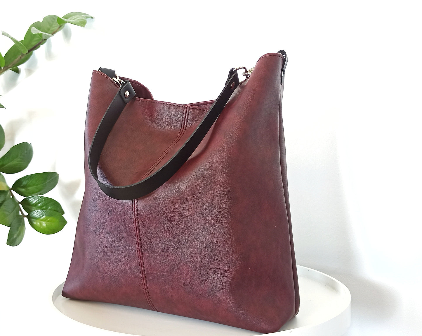 Hobo bag- dark plum