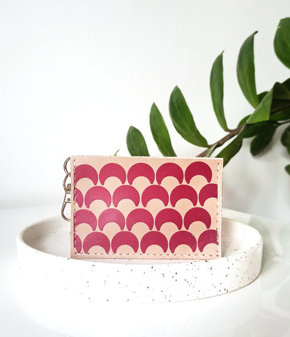 Card holder - Fuchsia moons