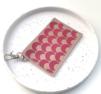 Card holder - Fuchsia moons