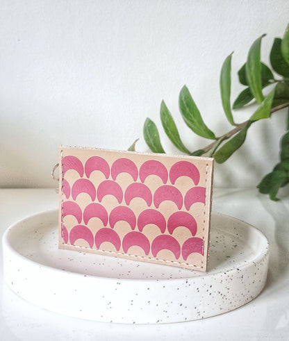 Card holder - Fuchsia moons