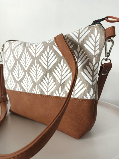 Crossbody bag- White lotus