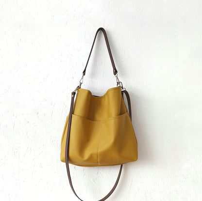 Mustard yellow hobo bag