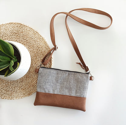 Small crossbody bag- Grey