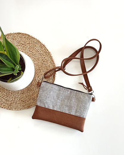 Small crossbody bag- Grey