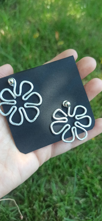 Statement flower earring jackets