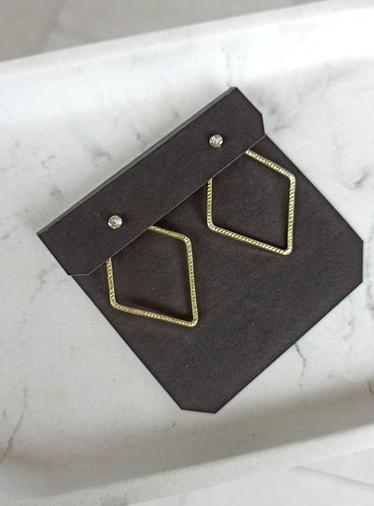 Geometric earring jackets