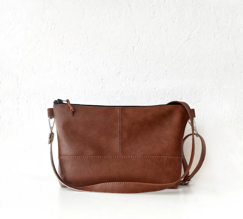 vegan leather crossbody bag