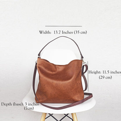 Medium hobo bag- brown