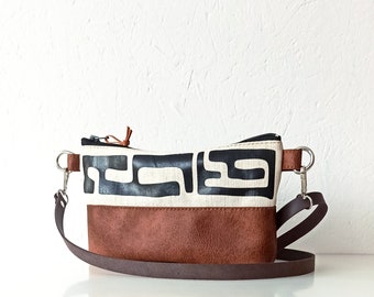 Small Canvas crossbody bag- African print