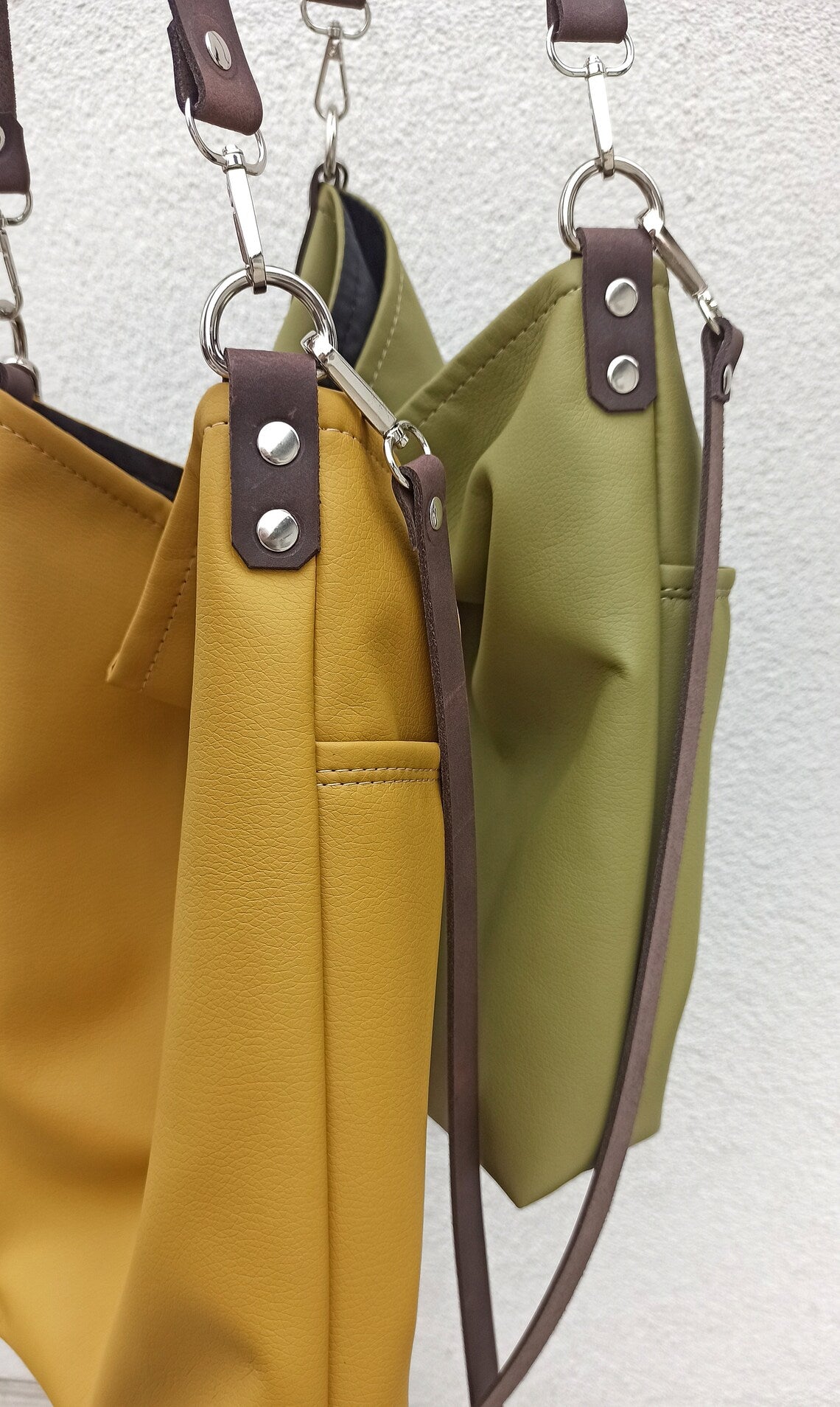 Mustard yellow hobo bag