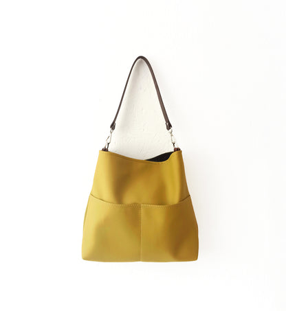 Mustard yellow hobo bag